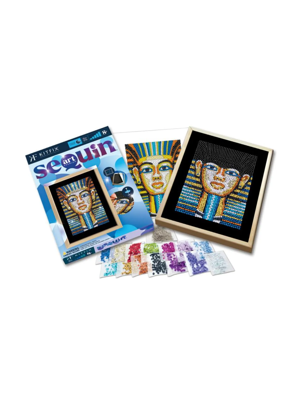 Luovuus & Oppiminen<KITFIX Paljettimaalaus Blue Tutankhamon