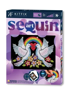 KITFIX Paljettimaalaus Purple Toivon kyyhkyt^ Luovuus & Oppiminen