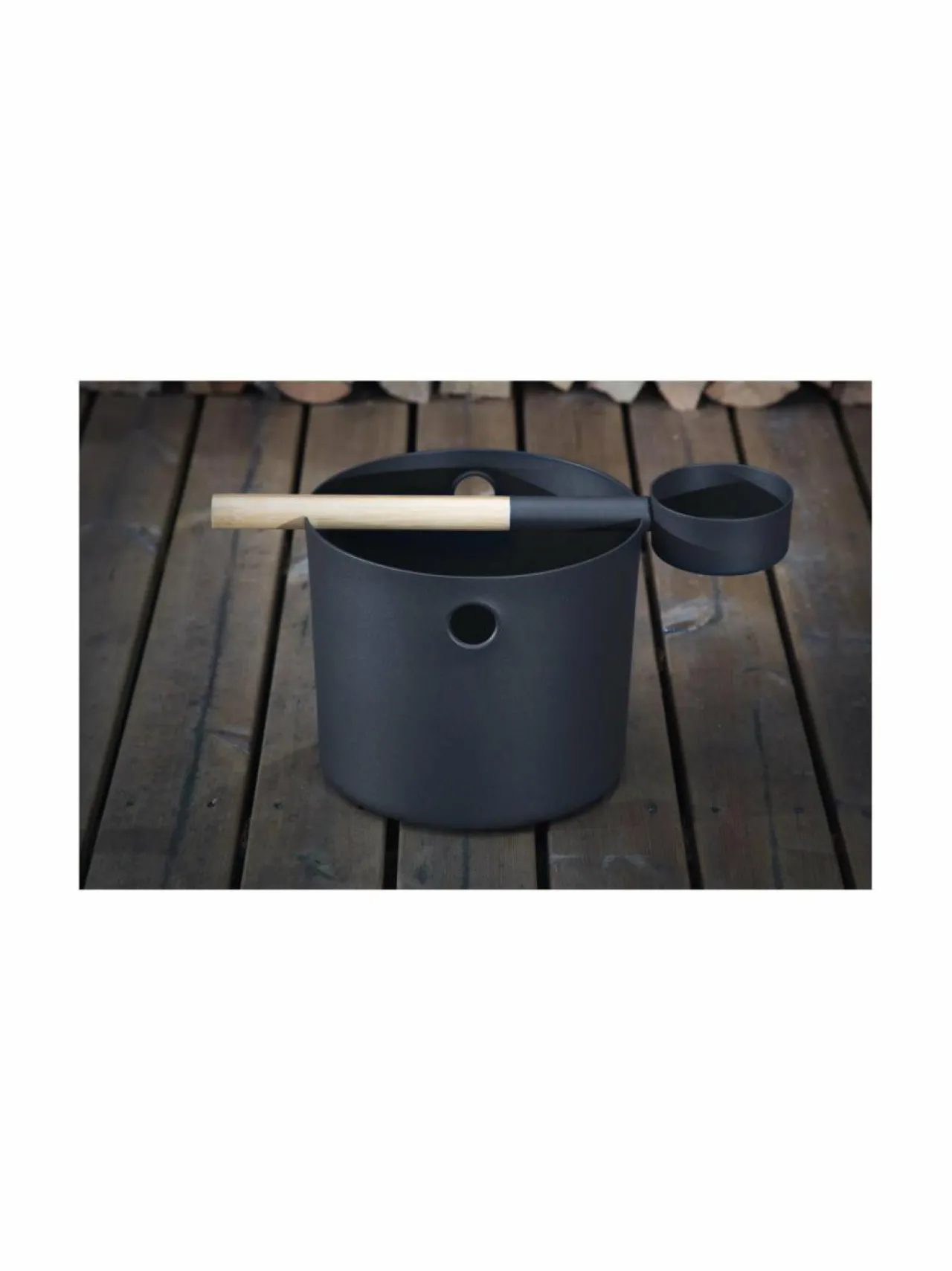 Sauna<Kolo Sauna Kiulu+Kauha MUSTA