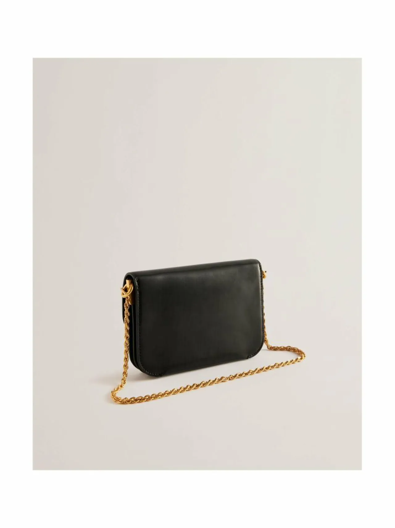 Olkalaukut<Ted Baker London Kkaysa Polished Small Leather -olkalaukku BLACK