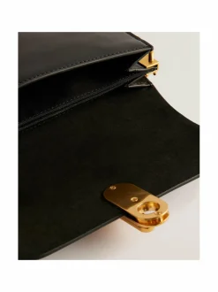 Olkalaukut<Ted Baker London Kkaysa Polished Small Leather -olkalaukku BLACK