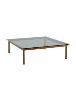 Pöydät<HAY Kofi-sohvapöytä, 120 x 120 cm WALNUT / GREY TINTED GLASS