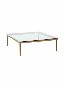 Pöydät<HAY Kofi-sohvapöytä, 120 x 120 cm OAK / CLEAR GLASS