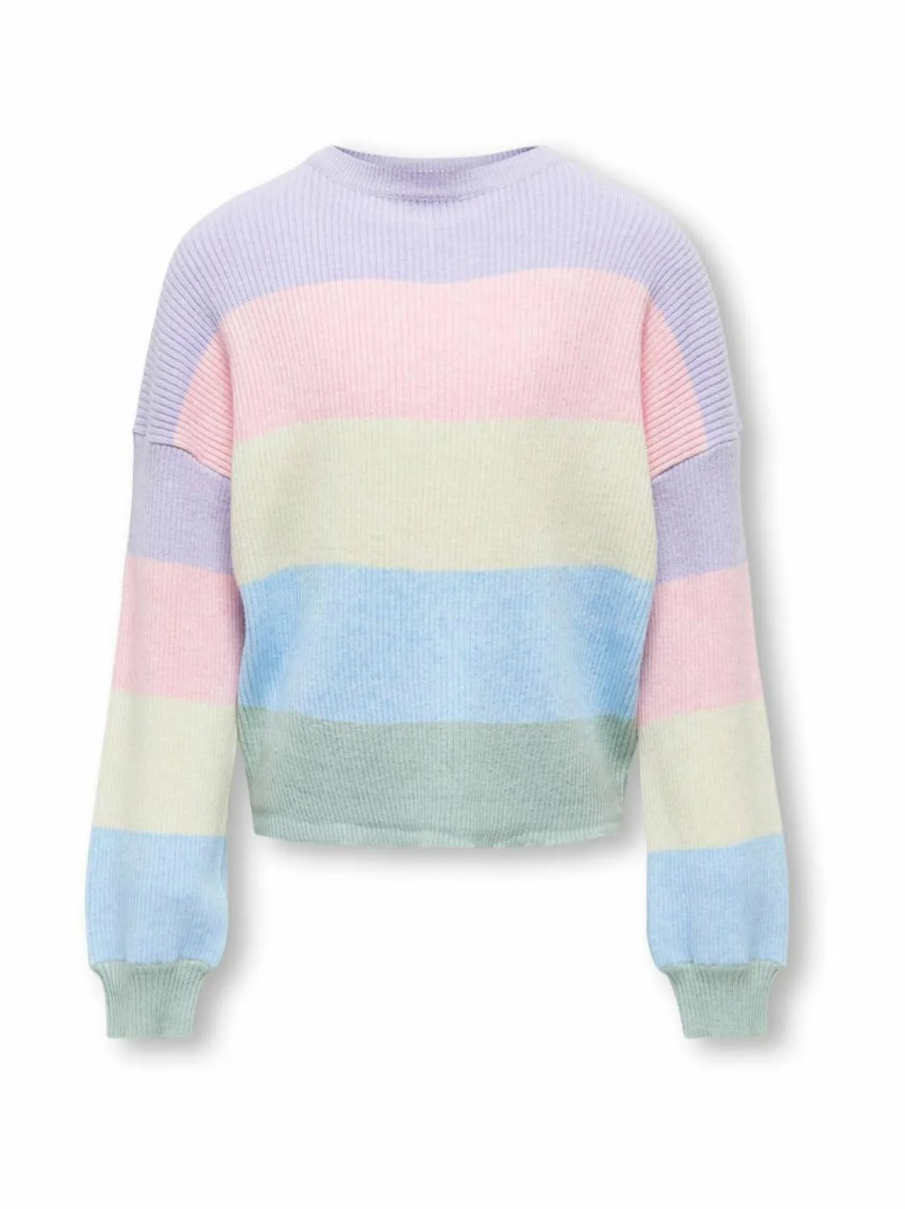 Neuleet|Neuleet<KIDS ONLY KogSandy-neule LAVENDULA STRIPES:ROSEATE / BIRCH / BLUE BELL / JADEITE