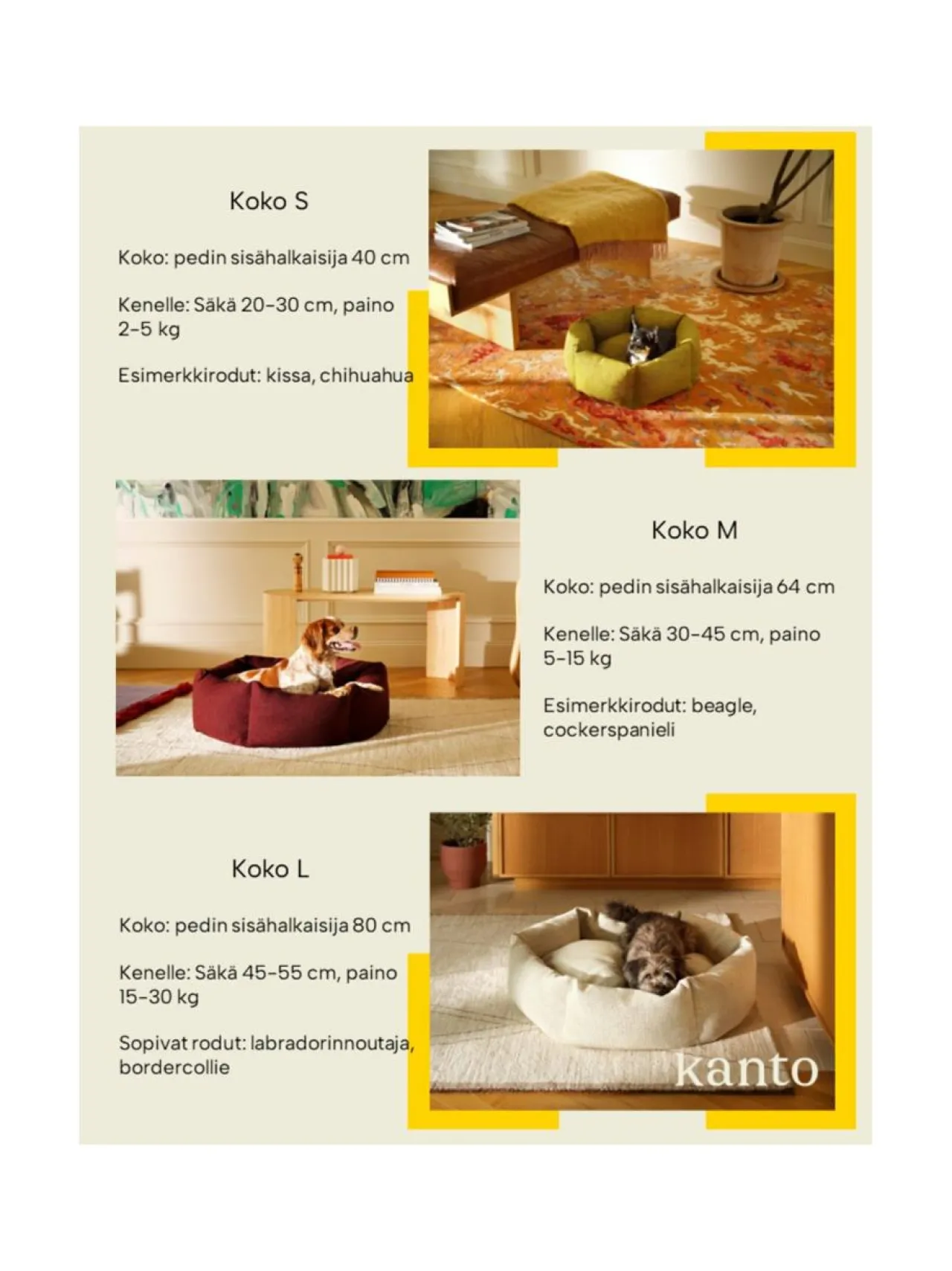 Pedit Ja Makuualustat<Kanto Koiranpeti Luoto x Kvadrat COFFEE