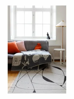 Huovat & Päiväpeitot<Lapuan Kankurit Koirapuisto-villahuopa, 130 x 180 cm 1 GREY-WHITE