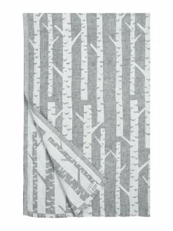 Kylpyhuonetekstiilit<Lapuan Kankurit Koivu-pellavapyyhe 95 x 150 cm 9 WHITE-GREY