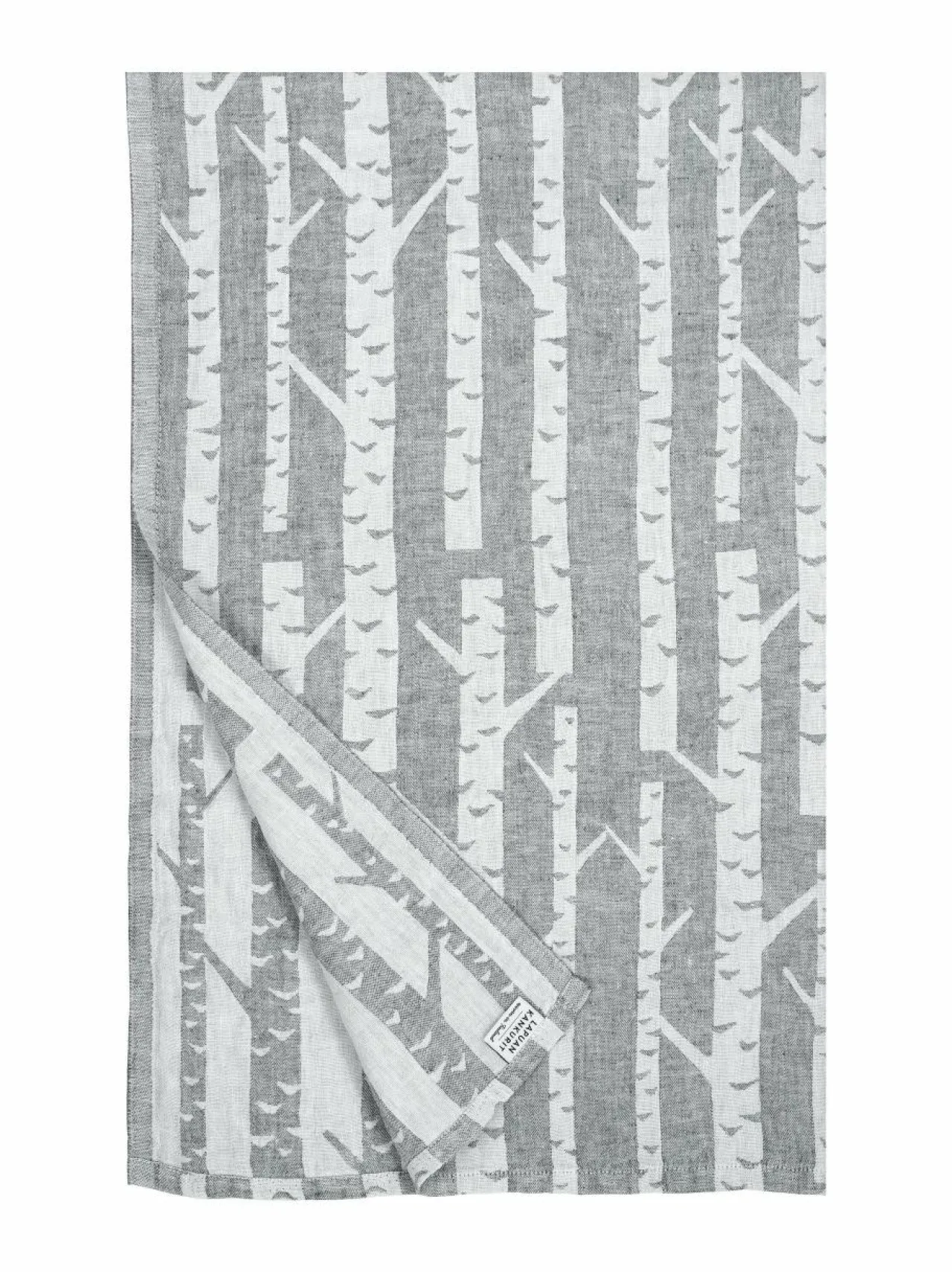 Kylpyhuonetekstiilit<Lapuan Kankurit Koivu-pellavapyyhe 95 x 150 cm 9 WHITE-GREY