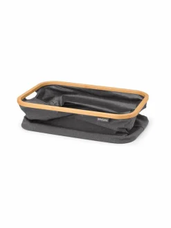 Pyykkihuolto<Brabantia Kokoontaittuva pyykkikori, 40L PEPPER BLACK