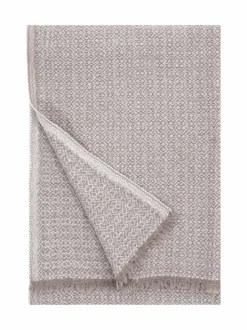 Huovat & Päiväpeitot<Lapuan Kankurit Koli-villahuopa 150 x 170 cm BEIGE/WHITE