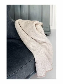 Huovat & Päiväpeitot<Lapuan Kankurit Koli-villahuopa 150 x 170 cm BEIGE/WHITE