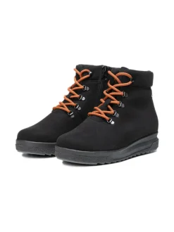 Nilkkurit<Pomar KÄPÄLÄ Miesten vegaaniset GORE-TEX® nilkkurit BLACK MICRO SUEDE