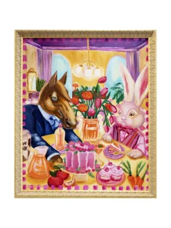 Taulut & Julisteet<Pia Rydman Art Kukat syödään viimeisenä, 110x90 cm, öljyvärimaalaus, Pia Rydman
