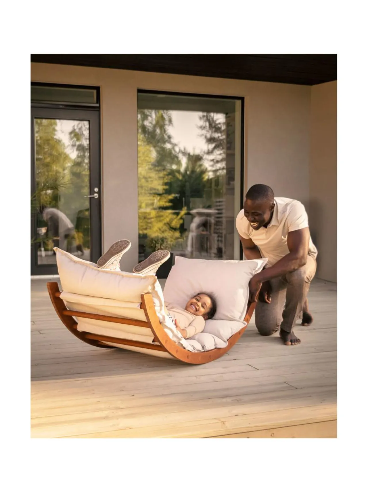 Kuntoilutarvikkeet<FitWood LAAKSO outdoor lepokiikku RUSKEA