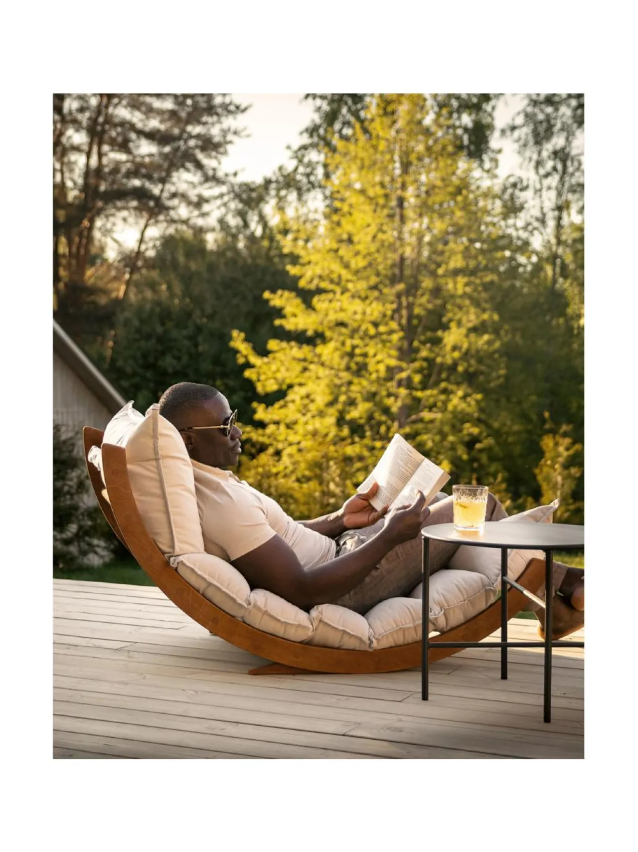 Kuntoilutarvikkeet<FitWood LAAKSO outdoor lepokiikku RUSKEA