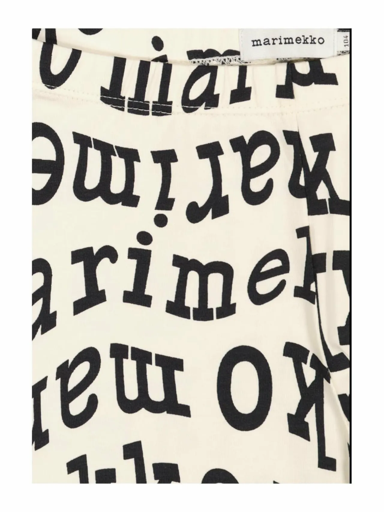 Collegehousut & Leggingsit<Marimekko Lairi Logo Ii -trikoohousut 190 OFF WHITE, BLACK