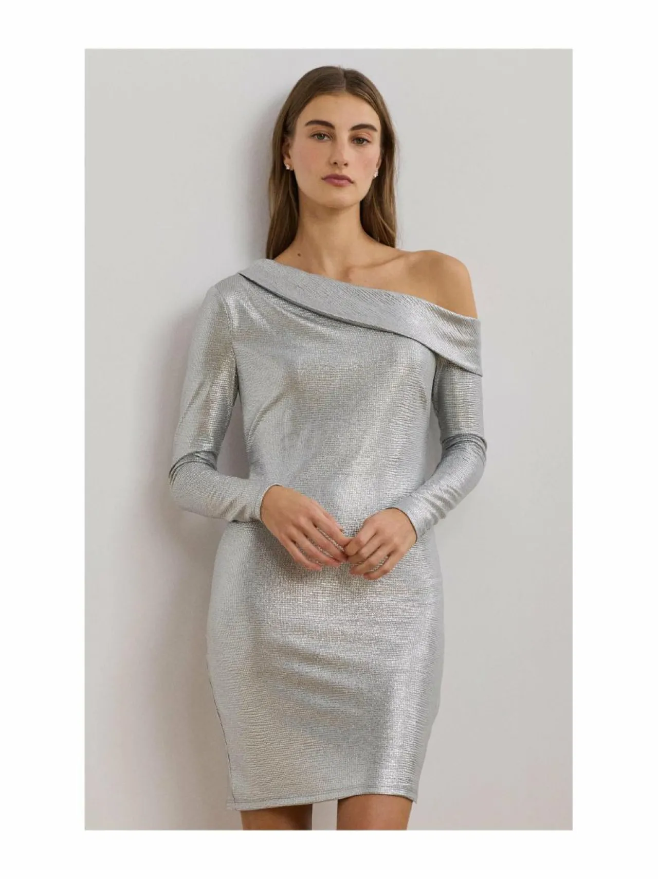 Mekot<Lauren Ralph Lauren Lakesta-cocktailmekko PEWTER/SILVER FOIL