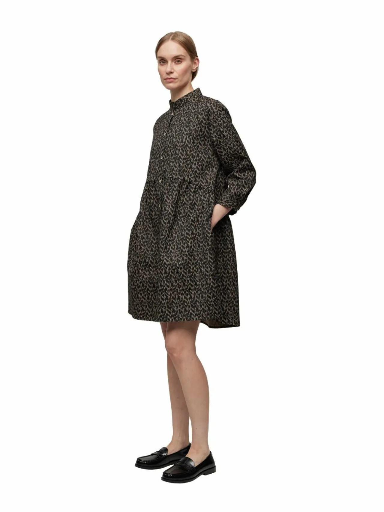 Mekot<Gauhar Helsinki Lana-paitamekko BROWN