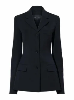 Bleiserit & Jakut<Proenza Schouler Lark-villasekoitebleiseri 001 BLACK