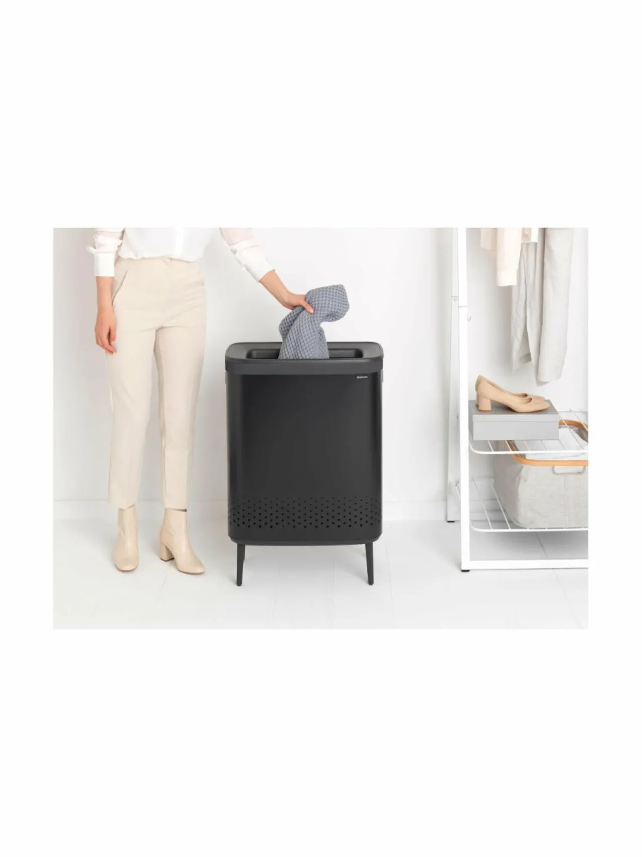 Brabantia Laundry Bin -pyykkikori, 2x45L^ Pyykkihuolto