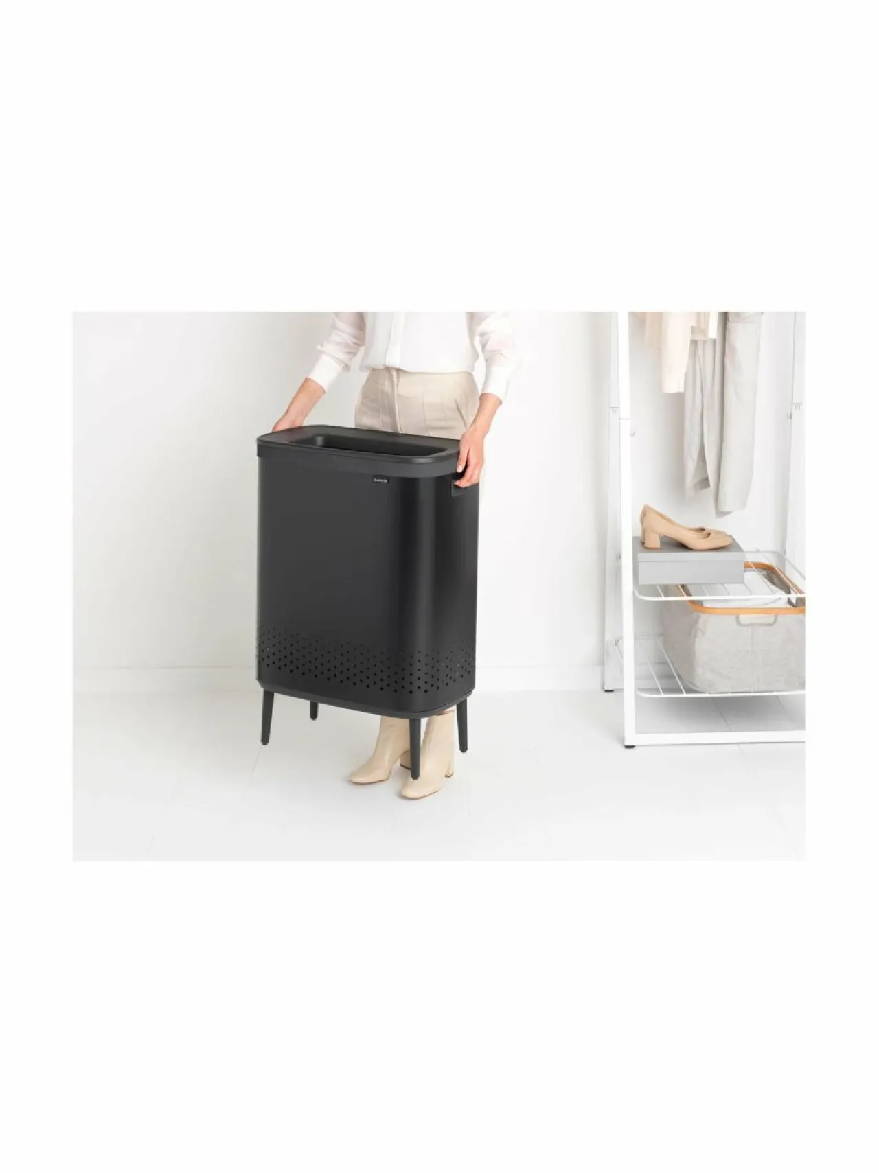 Brabantia Laundry Bin -pyykkikori, 2x45L^ Pyykkihuolto