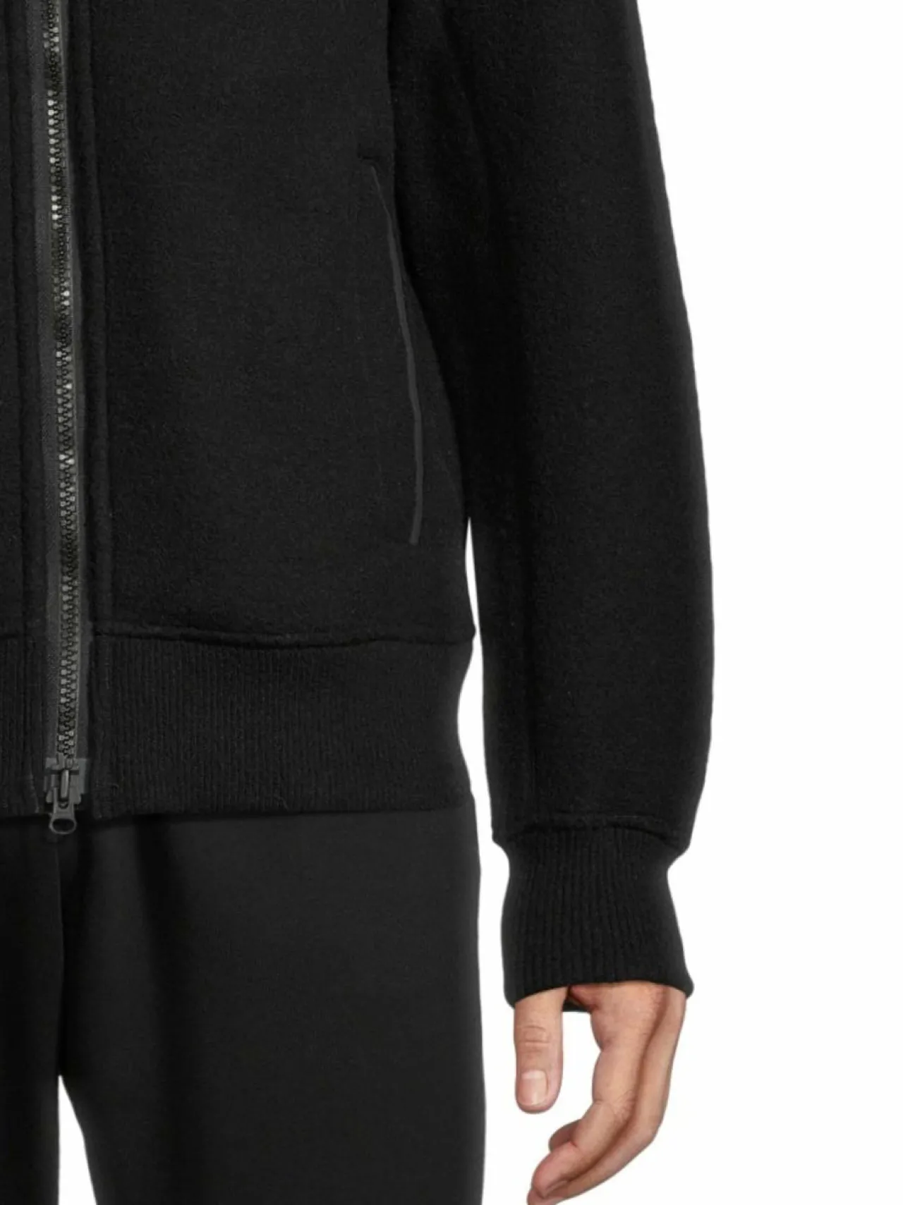 Paidat, Hupparit & Colleget<Canada Goose Lawson- fleecetakki kierrätysvillasta 61 BLACK NOIR