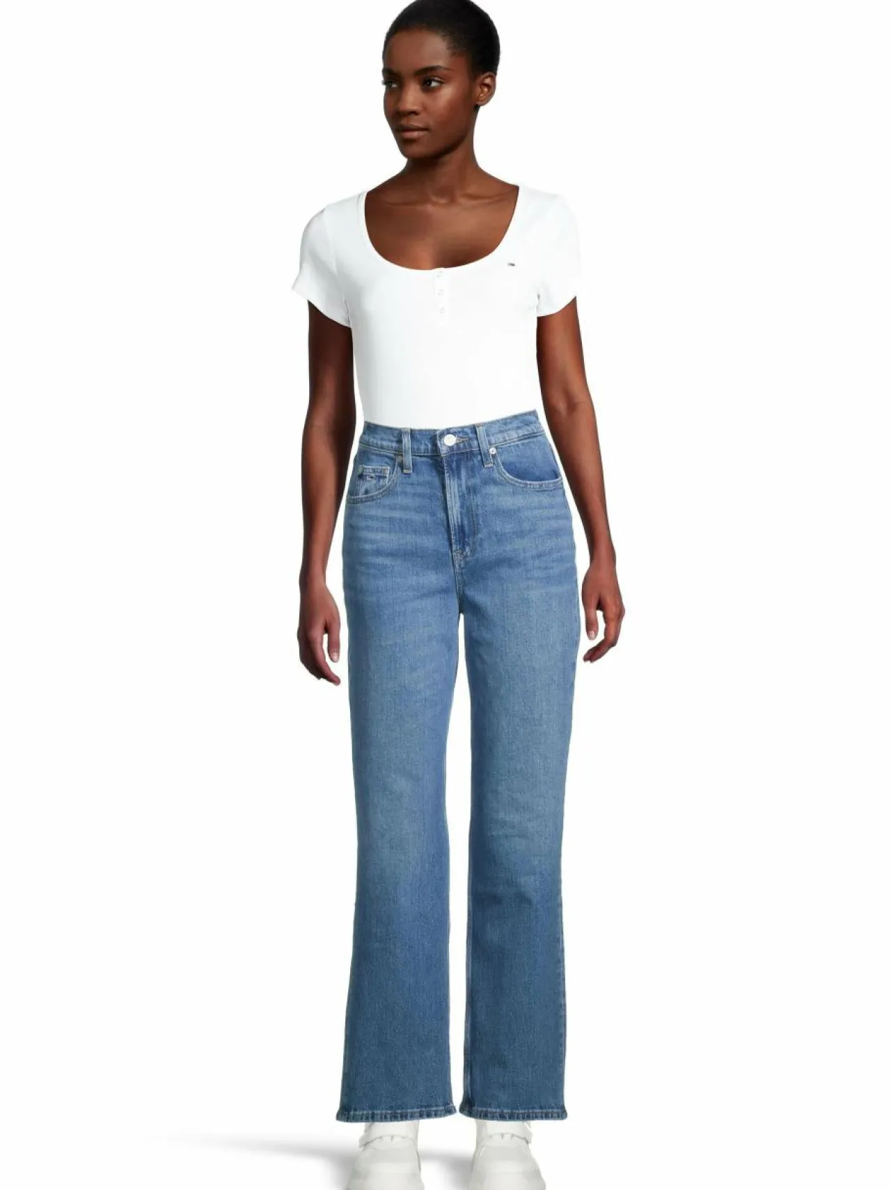 Tommy Jeans Layla High Rise Slim Straight -farkut^ Farkut