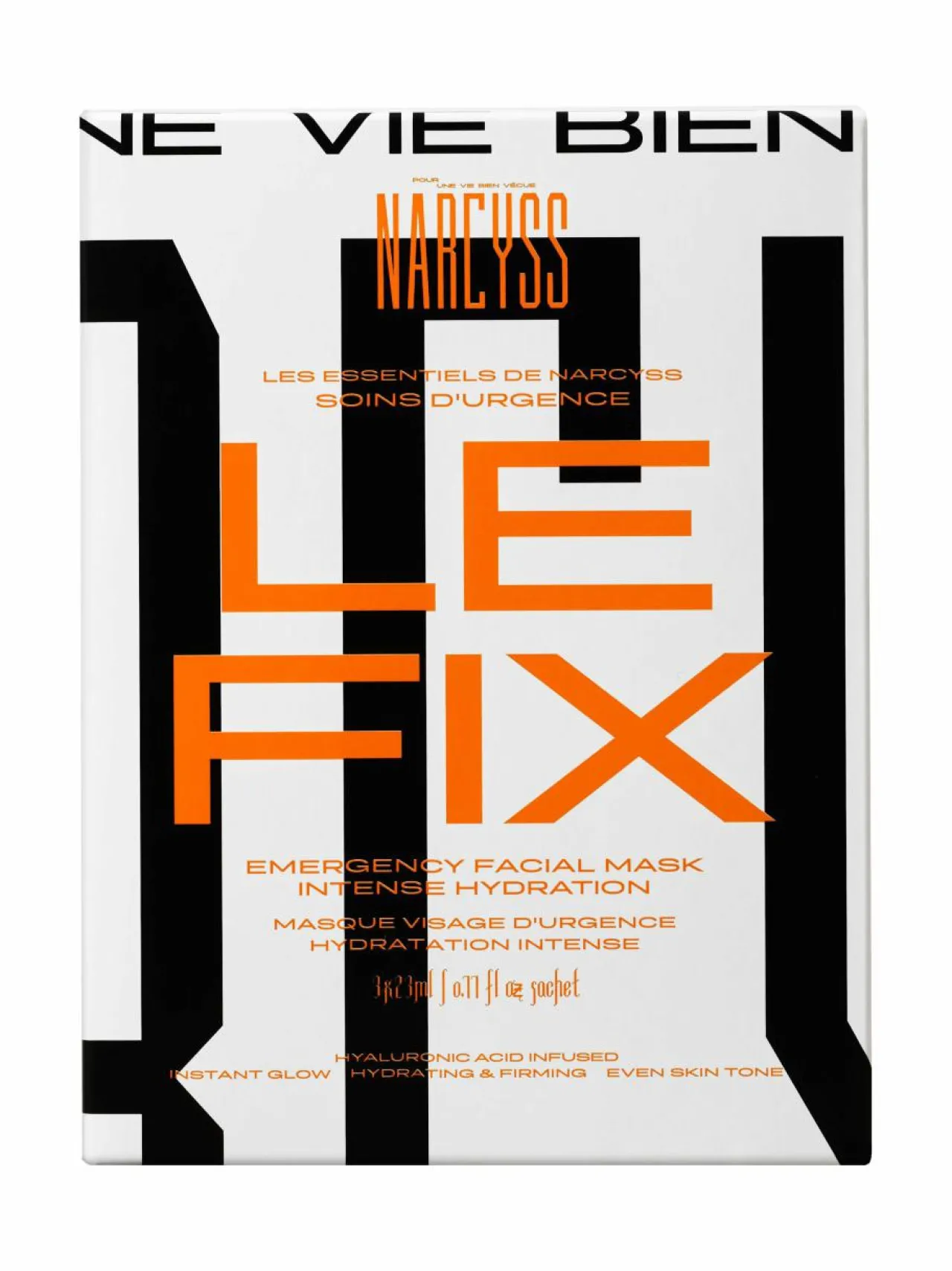 Narcyss Le Fix -kangasnaamio, 3 kpl^ Kasvojenhoito