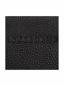 Lompakot & Kotelot<Longchamp Le Foulonné -nahkalompakko 001 BLACK