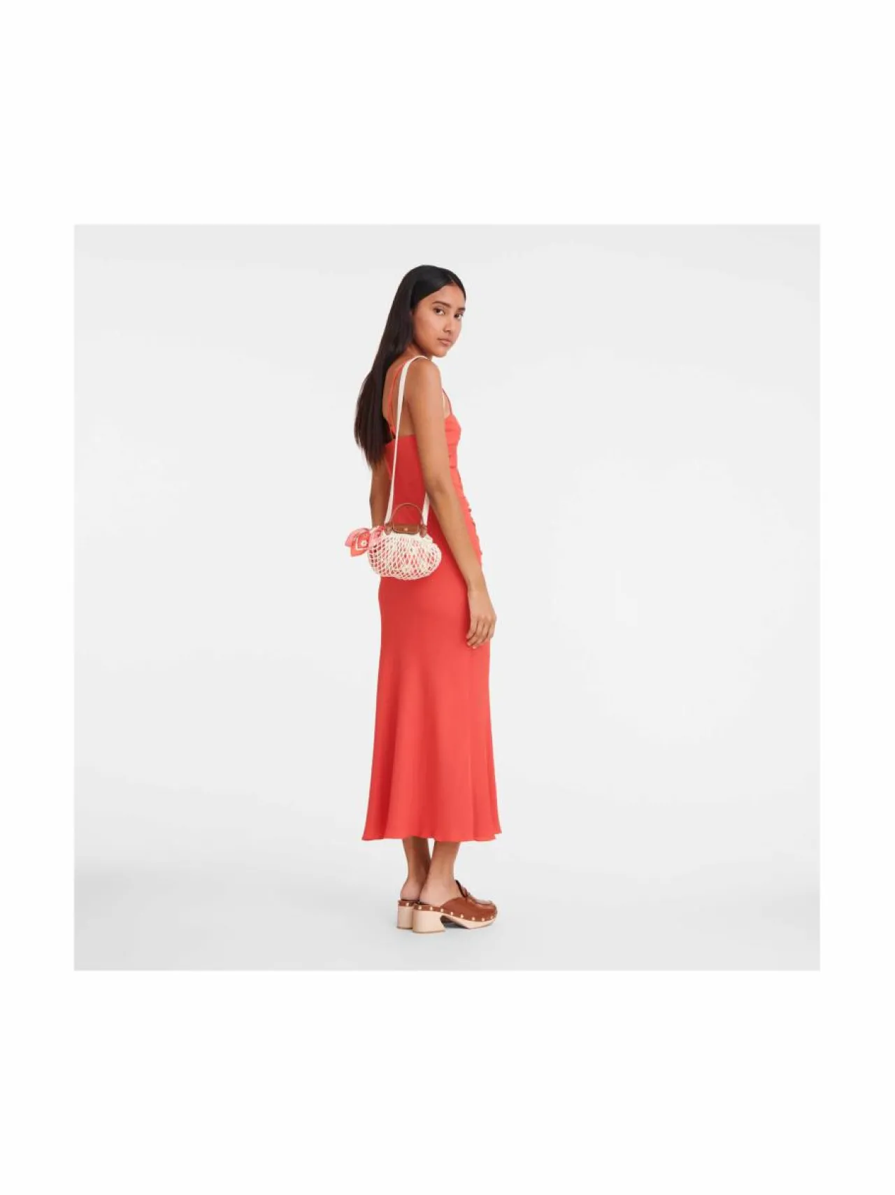 Pikkulaukut<Longchamp Le Pliage Filet Clutch XS -olkalaukku 037 ECRU