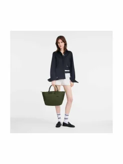 Longchamp Le Pliage Green Top S -kokoontaitettava käsilaukku^ Käsilaukut