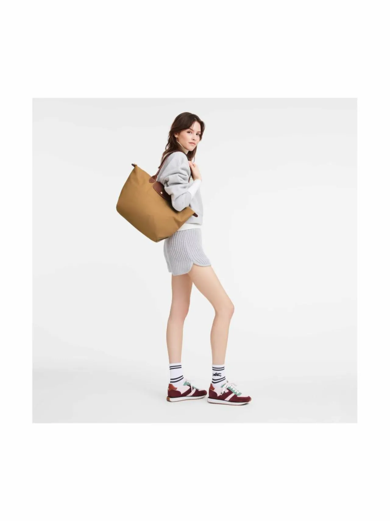 Olkalaukut<Longchamp Le Pliage Original Shoulder L -olkalaukku P86 FAWN