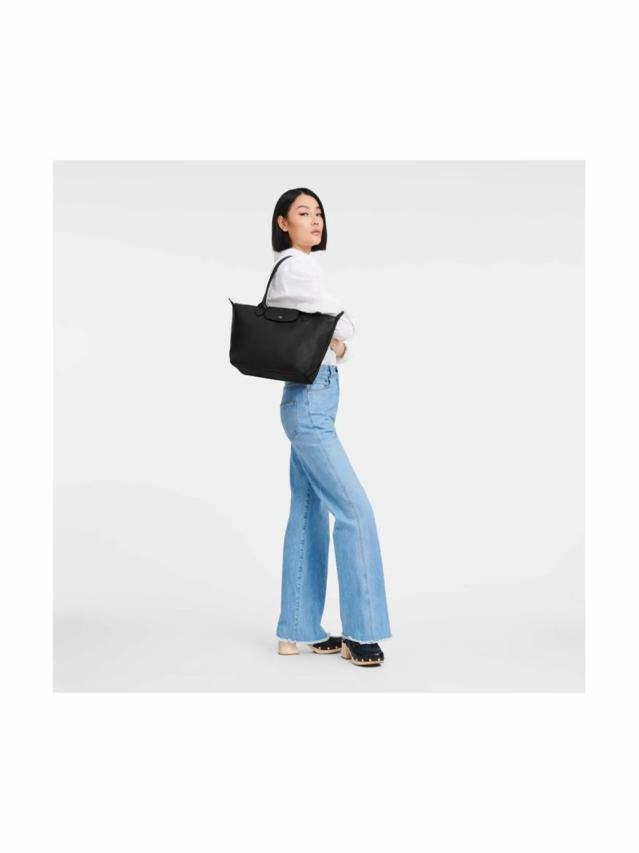 Longchamp Le Pliage Xtra Shoulder M -nahkaolkalaukku^ Olkalaukut