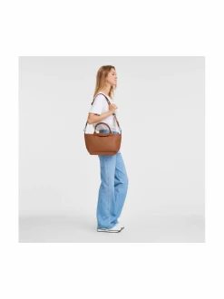 Käsilaukut<Longchamp Le Pliage Xtra Top S -nahkalaukku 504 COGNAC