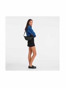 Olkalaukut<Longchamp Le Pliage Xtra XS -nahkaolkalaukku 001 BLACK