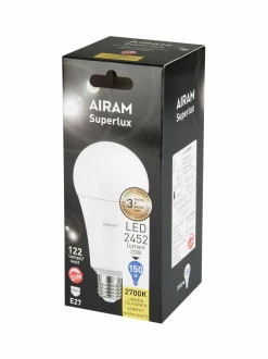 Lamput<Airam LED A67 827 2452lm E27 SUPER DIM OP -lamppu WHITE