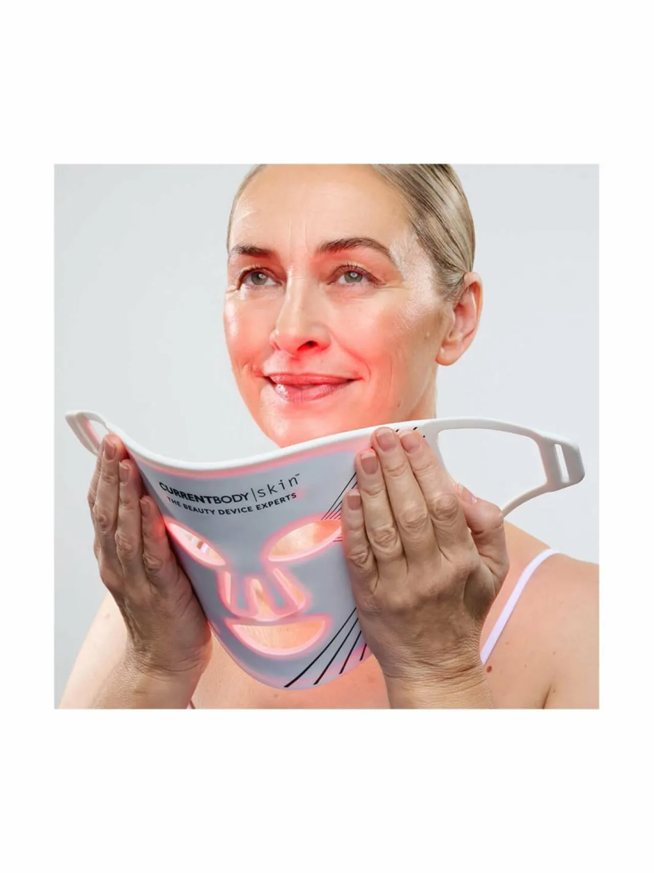 Kauneudenhoito<CurrentBody Skin LED Light Therapy Face Mask -kasvonaamio WHITE
