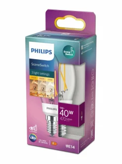 Philips LED SceneSwitch 40W E14 Flame Warm -lamppu^ Lamput