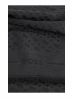 Huivit & Kaulaliinat<BOSS Ledonia-huivi 120 x 120 cm 001 BLACK