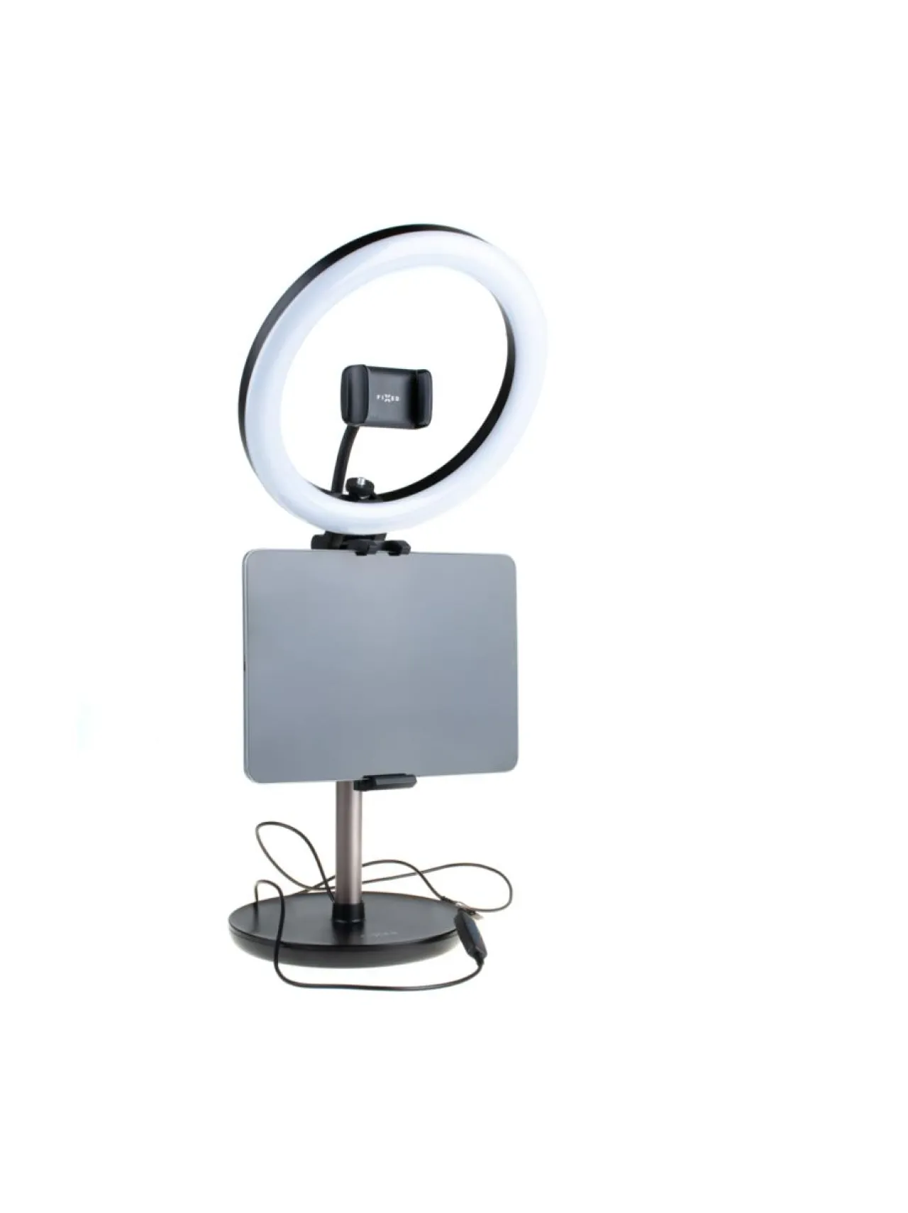 Fixed LED-rengasvalo, tabletin-/puhelinteline valolla^ Puhelintarvikkeet