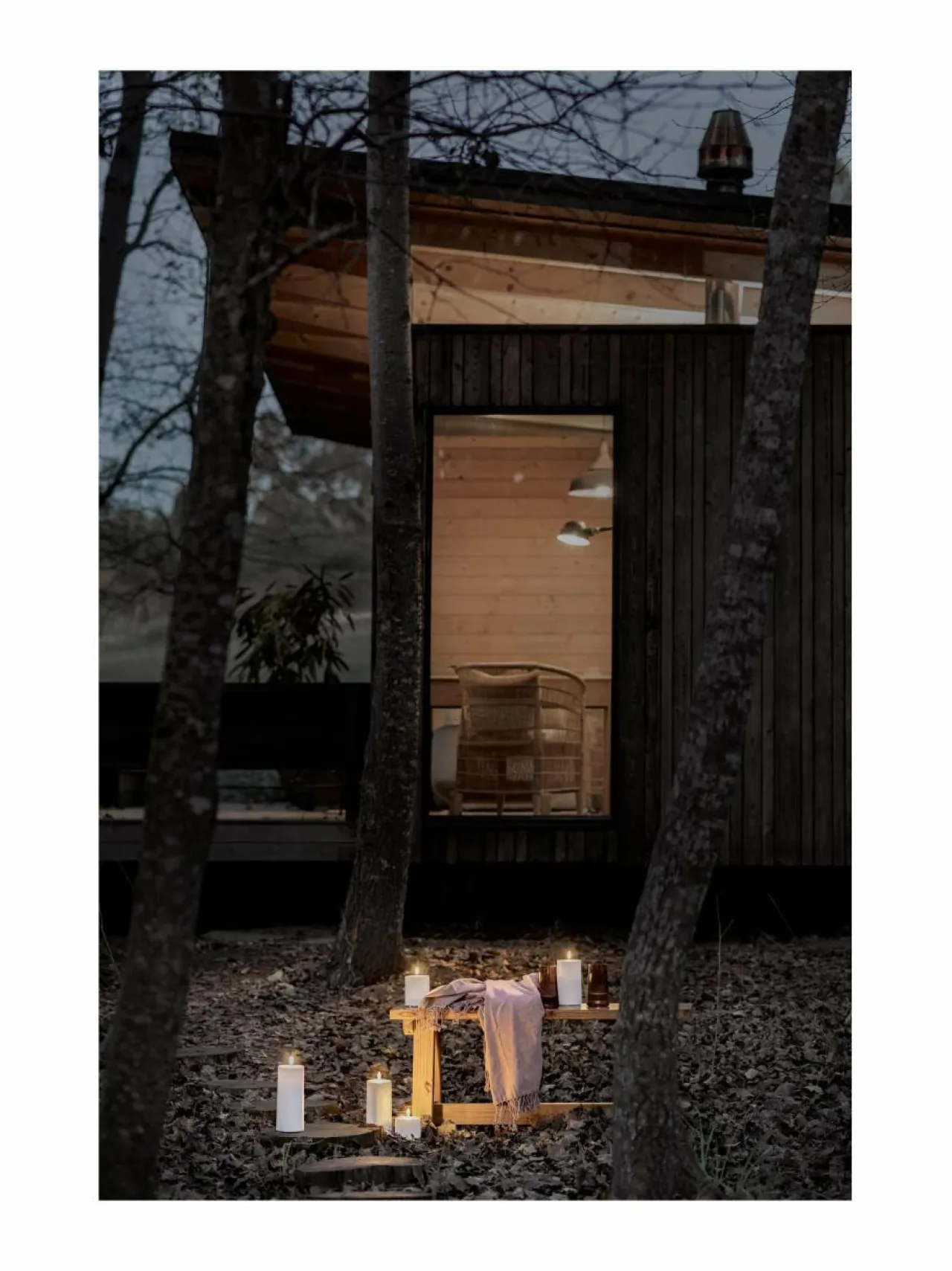Jouluvalot<UYUNI LED-ulkokynttilä WHITE