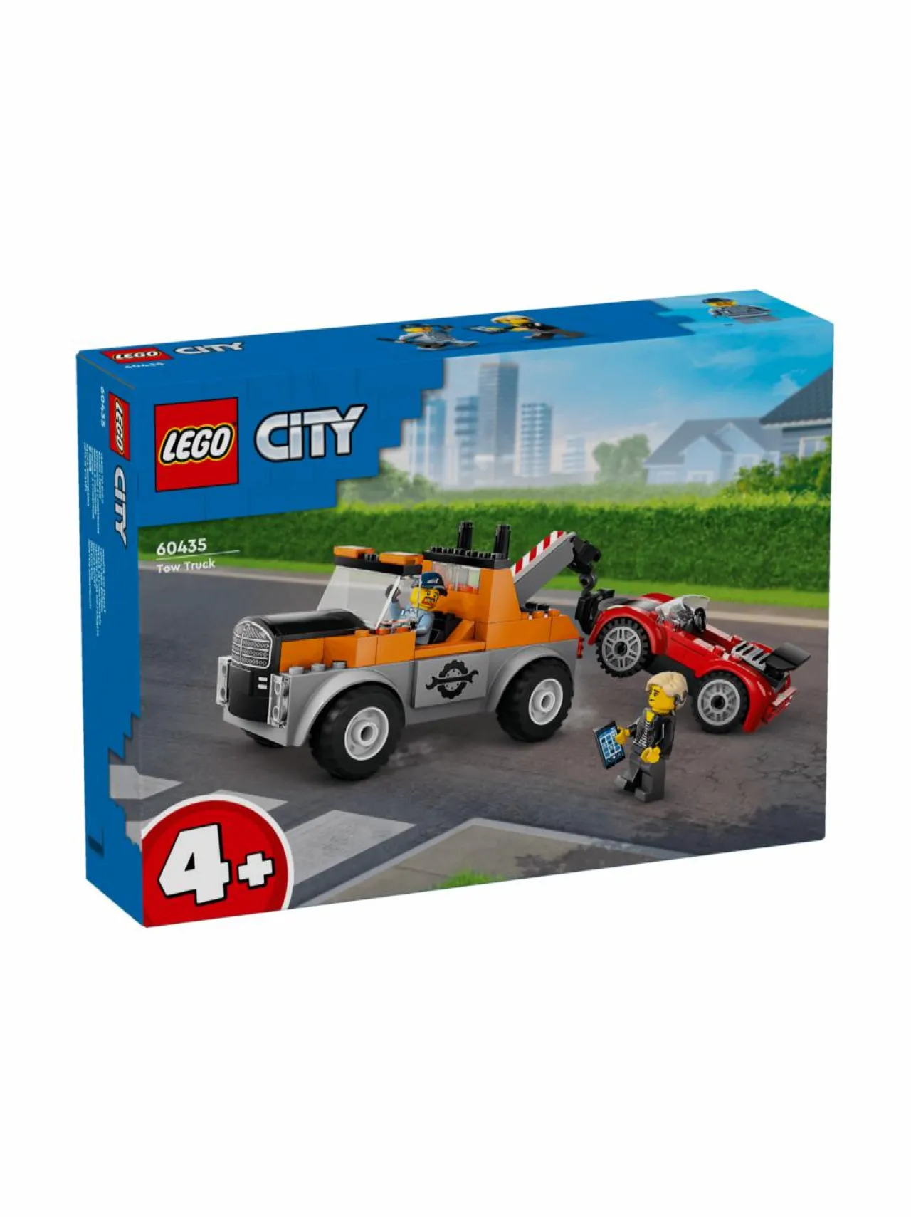 Rakennussarjat<LEGO CITY Hinausauto ja urheiluautokorjaamo 60435