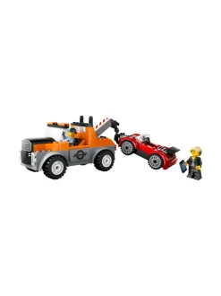 Rakennussarjat<LEGO CITY Hinausauto ja urheiluautokorjaamo 60435