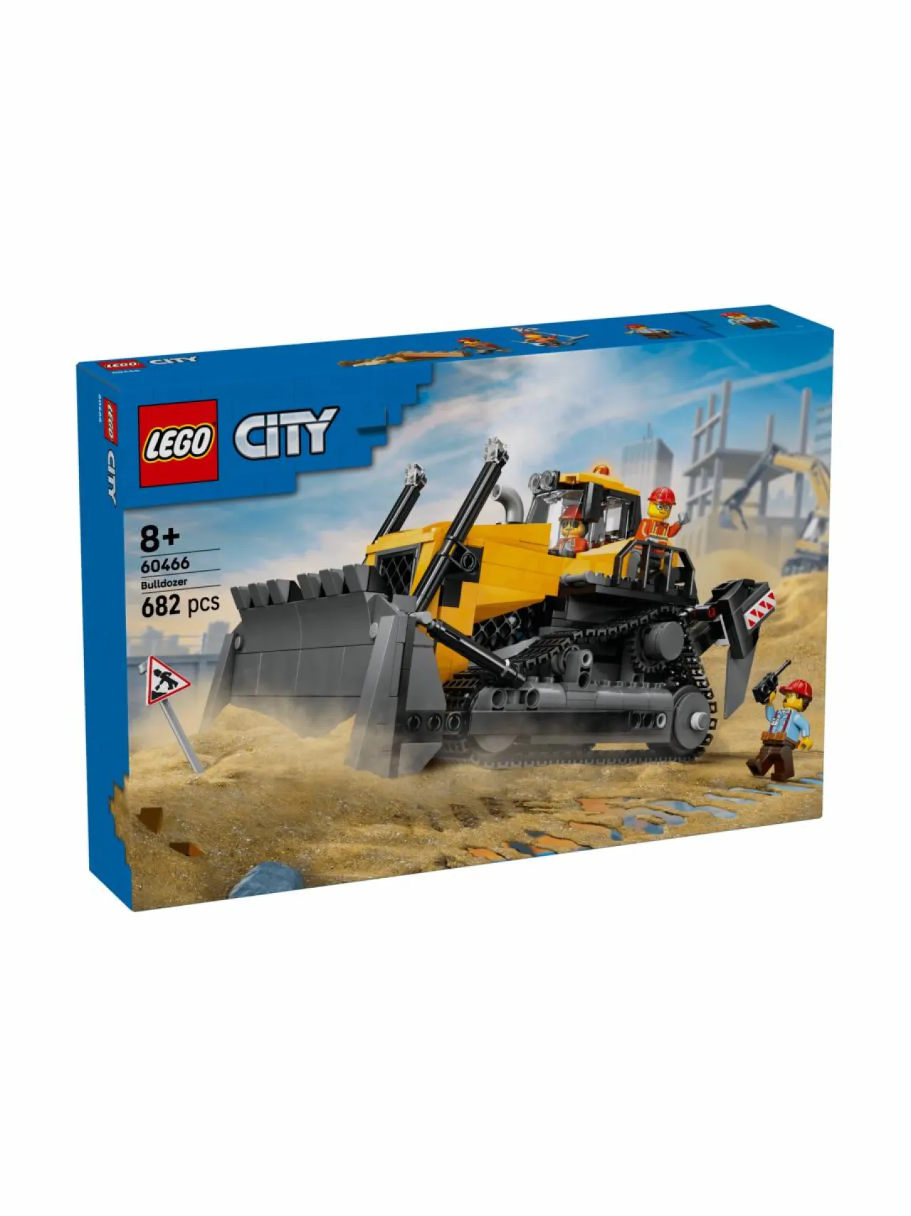 LEGO CITY Keltainen puskutraktori 60466^ Rakennussarjat