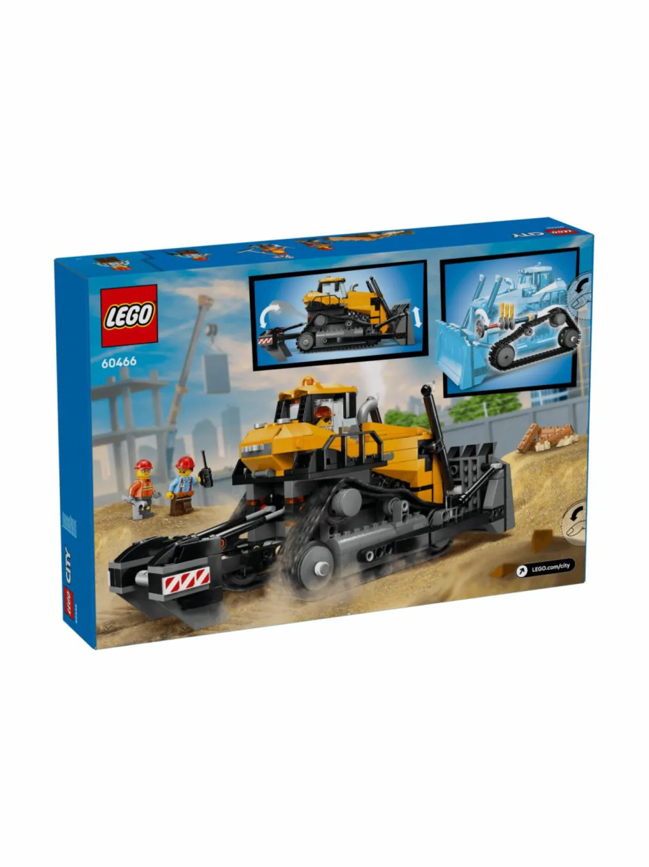 LEGO CITY Keltainen puskutraktori 60466^ Rakennussarjat