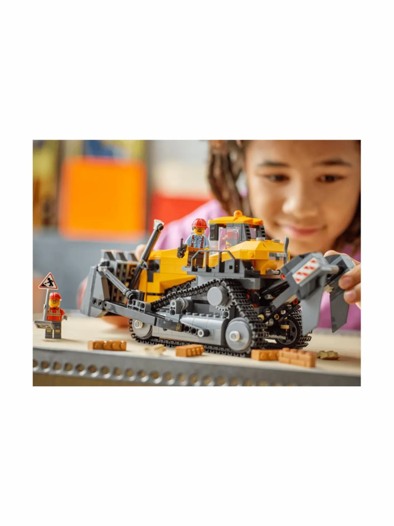 LEGO CITY Keltainen puskutraktori 60466^ Rakennussarjat