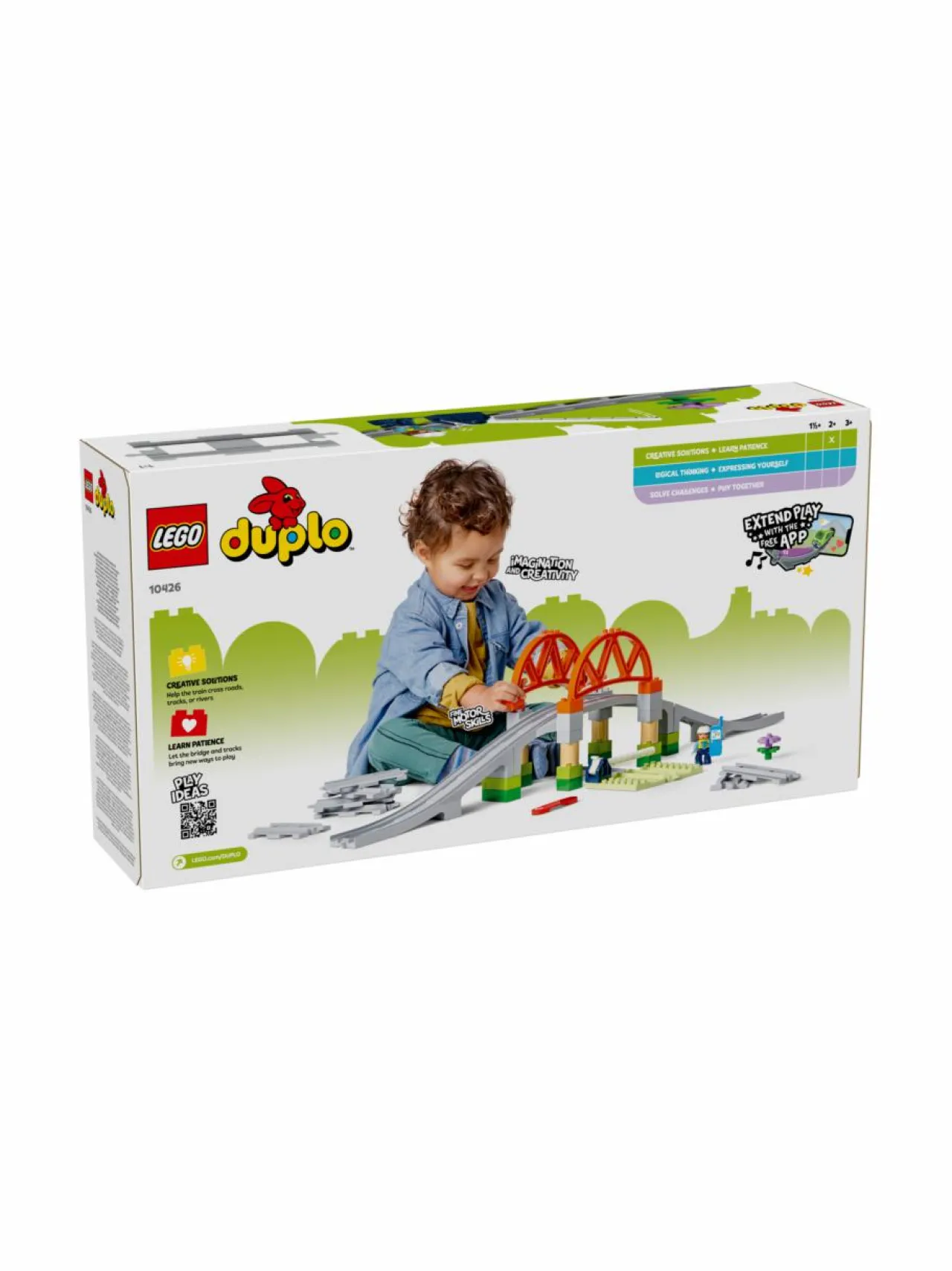 Rakennussarjat<LEGO DUPLO Town Silta ja raiteet ‑laajennussarja 10426