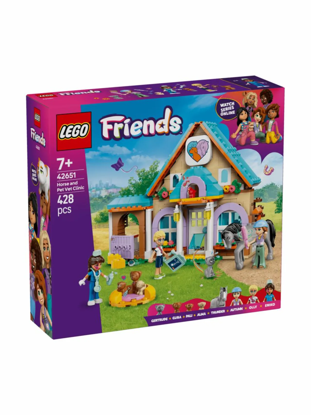 Rakennussarjat<LEGO FRIENDS Hevos‑ ja lemmikkisairaala 42651
