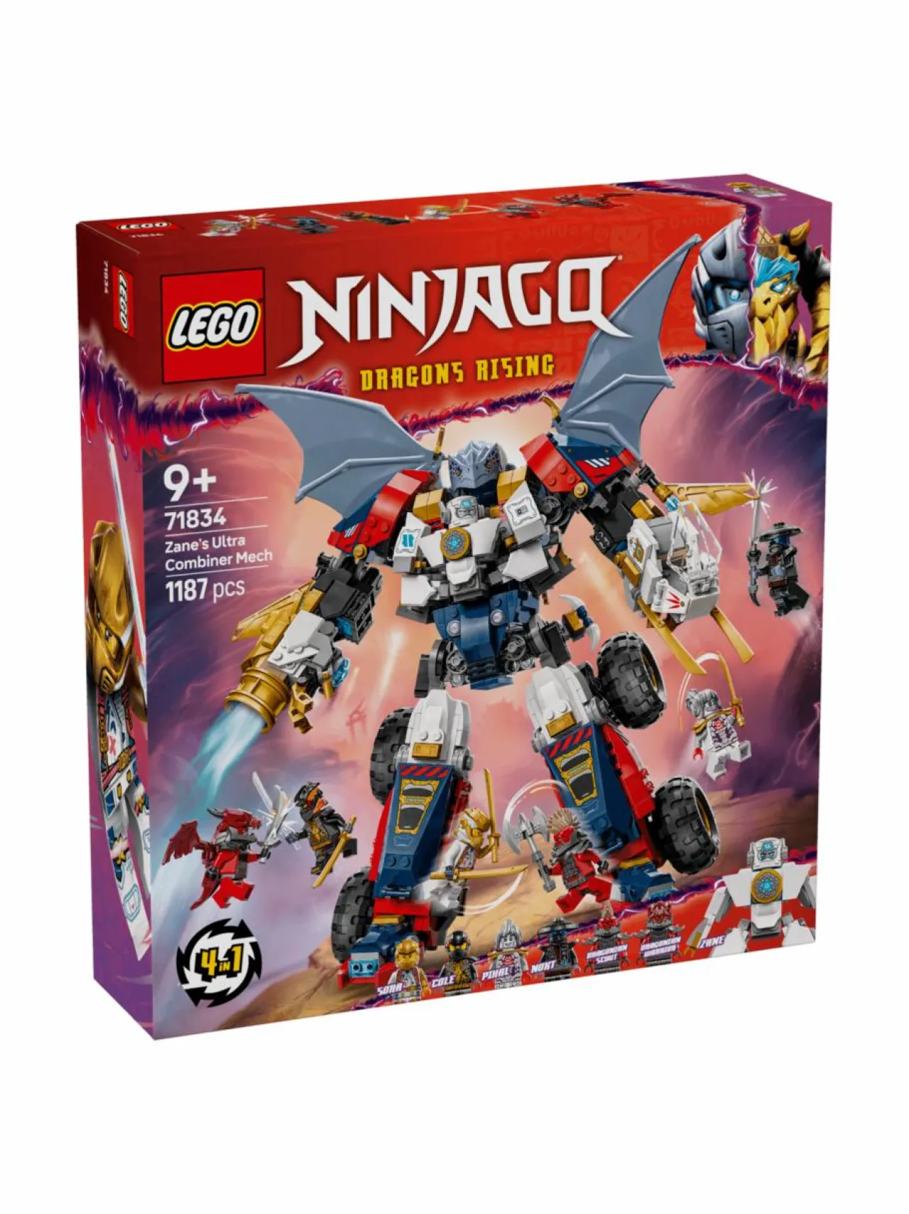 Rakennussarjat<LEGO NINJAGO Zanen ultrayhdistelmärobotti 71834