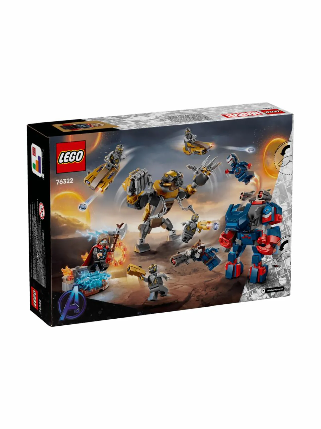 LEGO SUPER HEROES Avengers: Endgame Thor vastaan Chitauri 76322^ Rakennussarjat